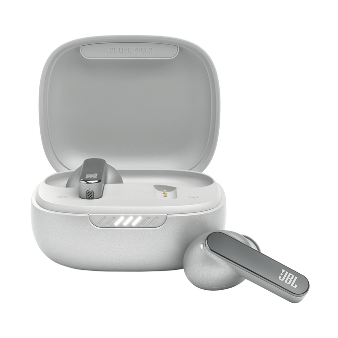 JBL Live Pro 2 TWS - Silver - True wireless Noise Cancelling earbuds - Hero image number null